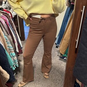 Brown Flare Pants